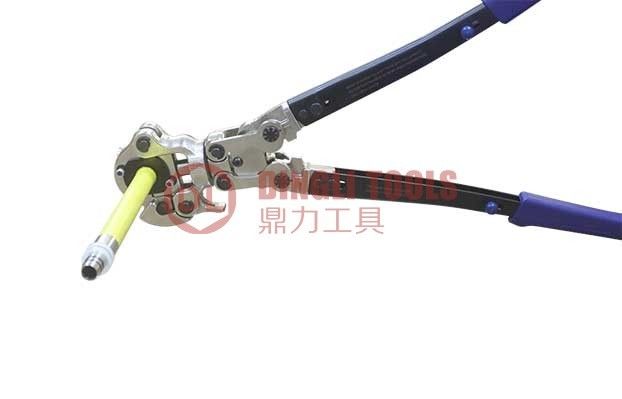 2.9kg DL-1432-B ম্যানুয়াল ক্রিমিং টুল 14mm 16mm 20mm ঘূর্ণনযোগ্য মাথা সহ