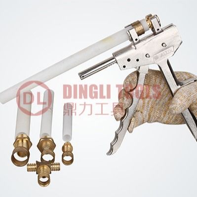 DL-1225 কাস্টম অক্ষীয় পাইপ প্রেস টুল S5 পাইপ ফিটিং এর জন্য পোর্টেবল সেট টুল